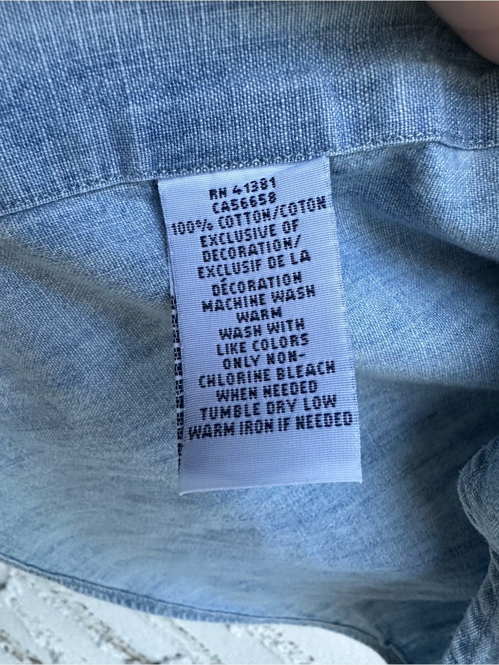 Ralph Lauren Light Blue Denim Button-Down Shirt - Picture 5 of 6